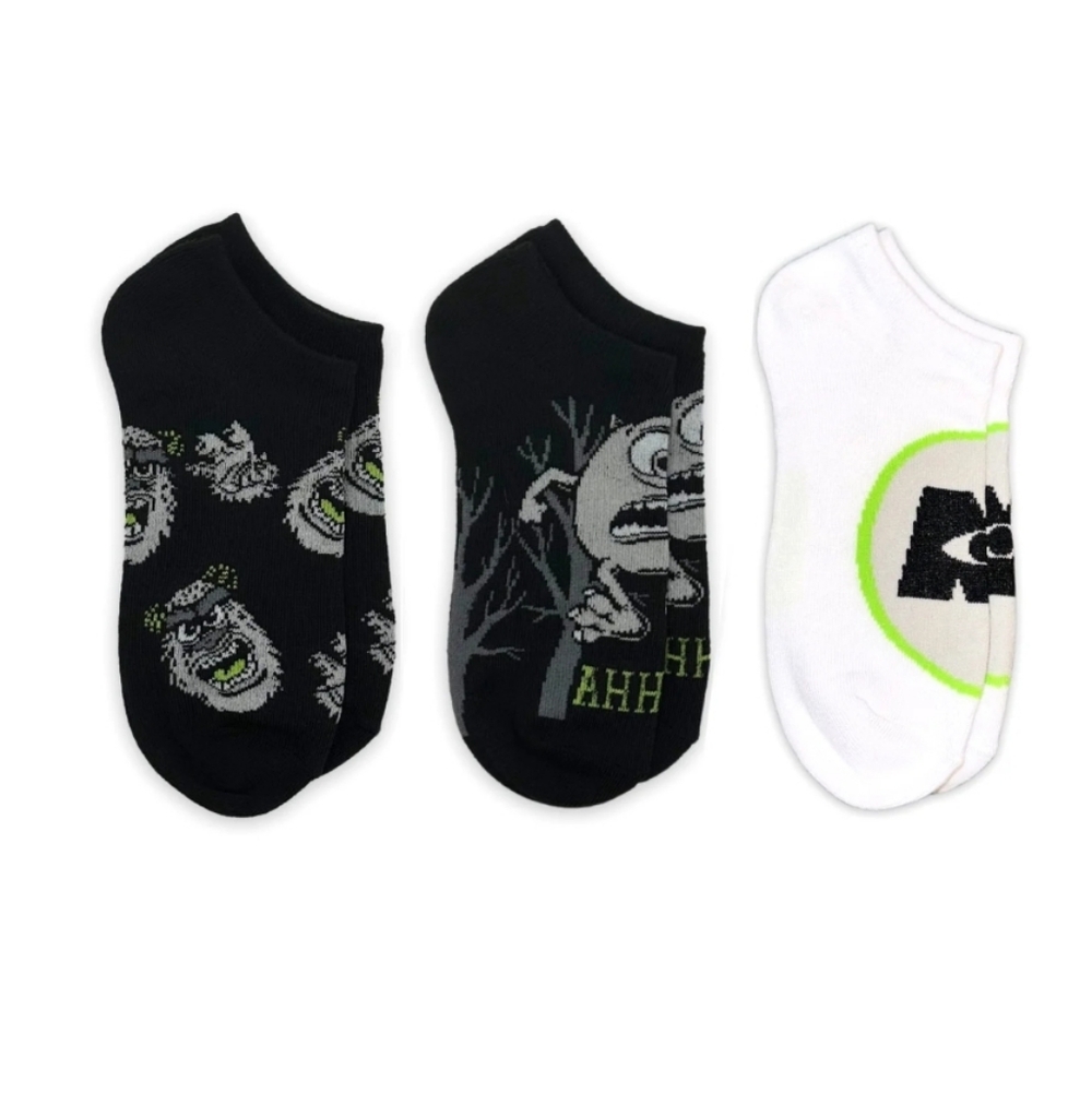 Disney Monster's Inc. Women's Halloween No-Show Socks,